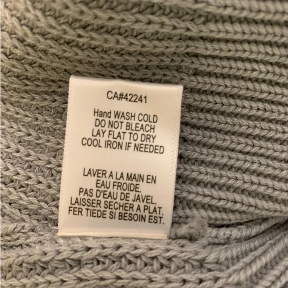 Young Fabulous & Broke Camron Grey Pullover Turtleneck Sweater Size M/L - Picture 8 of 8